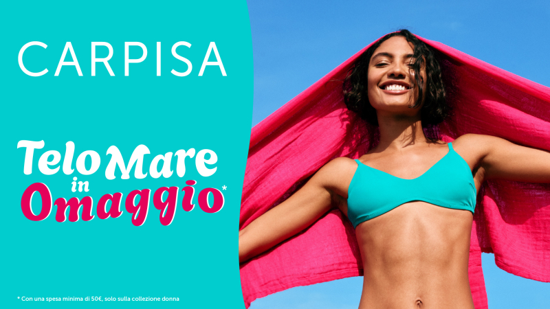 Telo mare in Omaggio da Carpisa!